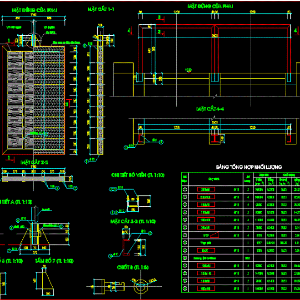 File cad bản vẽ cống qua đường và cửa phai cống