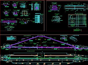 File cad Bản vẽ công trình đầu mối Đập Tràn Cống.