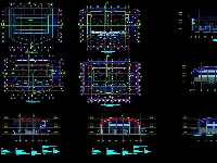 File cad bản vẽ Công trình Nhà đa năng