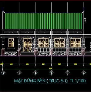 File cad bản vẽ hội trường 100 chỗ ( kiến trúc)