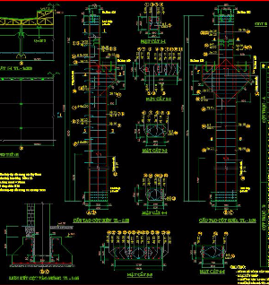 File cad Bản vẽ kết cấu nhà xưởng