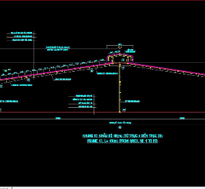 File cad bản vẽ Khung kèo xưởng nhịp 48m có cột giữa