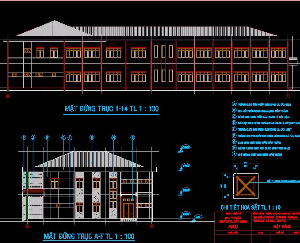 File cad bản vẽ kiến trúc bệnh viện Cẩm Mỹ