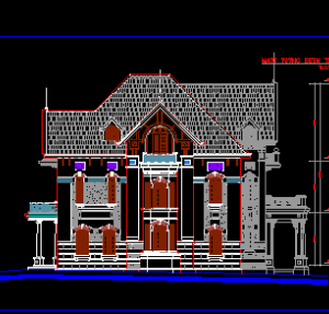 bản vẽ biệt thự,kiến trúc biệt thự,Bản vẽ kiến trúc biệt thự,file cad kiến trúc