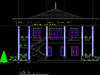 File cad bản vẽ kiến trúc+ kết cấu nhà văn hóa xã quang yên -Lập thạch-vĩnh phúc