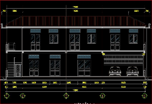 File cad Bản vẽ kiến trúc + kết cấu Viện Kiểm sát 2 tầng đã thi công