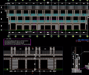 File cad Bản vẽ kiến trúc Ký túc xá đẹp