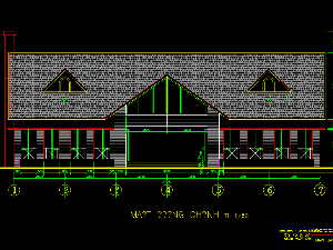 File cad bản vẽ kiến trúc (MĐ, MC, MB) biệt thự nhà vườn Đà Lạt (Tham khảo)