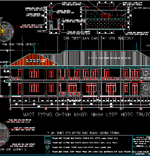 File cad bản vẽ kiến trúc+Điện nước+ khai triển Trường mẫu giáo Thanh Bình - Phú Điền - Thống Nhất - ĐN