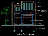 Filethietke nhà cấp 4,Bản vẽ nhà cấp 4,Nhà cấp 4 chữ L,Nhà 1 tầng 7.7x18.73m