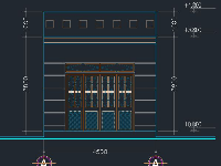 File cad bản vẽ nhà cấp 4, nhà 1 tầng kích thước 8x12.1m