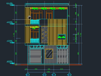 nhà phố 3 tầng,bản vẽ 3 tầng,bản vẽ cad nhà phố