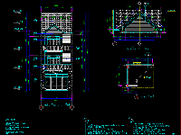 File CAD bản vẽ nhà phố 3 tầng 5.8x20.6m ( Full Kiến trúc, kết cấu)