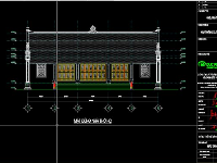 File cad bản vẽ Nhà thờ họ 6.6x15.6m (KT,KC) + Nhà bếp ăn Full hạng mục