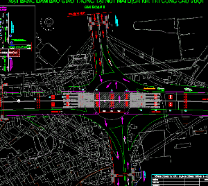 File cad Bản vẽ nút giao thông Mai dịch