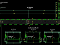 Bản vẽ thi công cầu vượt đi bộ (bằng thép)