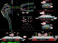 File cad bản vẽ thiết kế cầu vượt kênh và xử lý nền đất yếu