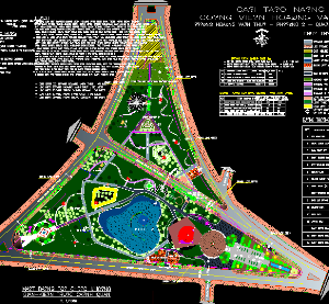 File cad bản vẽ thiết kế công viên Hoàng Văn Thụ Thành phố HCM (full)