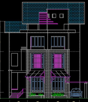 File cad bản vẽ thiết kế Mẫu biệt thự Đà Lạt