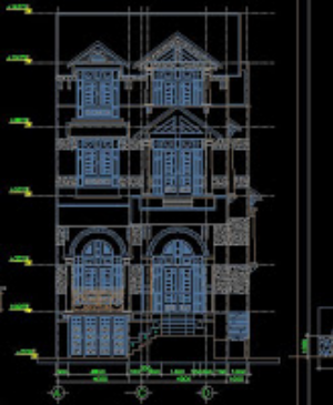 File cad bản vẽ thiết kế Mẫu biệt thự đẹp cao cấp 