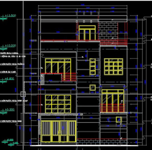 Mẫu biệt thự đẹp,bản vẽ nhà biệt thự,nhà kích thước 9.5 x 9.5m