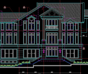 File cad bản vẽ thiết kế Mẫu biệt thự kt 8.9x11m 