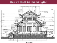 File cad bản vẽ thiết kế nhà bát giác