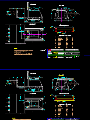 File cad Bản vẽ Thủy lợi : Cửa lấy nước, Cống lấy nước & cửa tiêu trên kênh