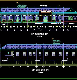 File cad Bản vẽ trạm y tế xã Nhơn hải .đầy đủ KT, KC, Điện, Nước