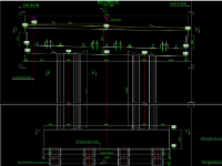 File cad bản vẽ trụ thân cột dạng bát giác – Cầu dầm Super T