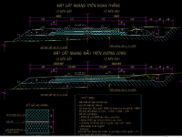 File CAD +báo cáo + excel Nâng cấp cải tạo xây dựng mới Đường giao thông liên xã