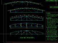 File cad bể nước nổi 7×25.2m có mái che bằng thép