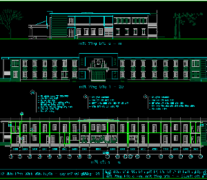 File cad bệnh viện cấp huyện, 500 giường, đã đưa vào sử dụng