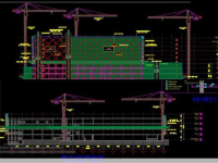 File cad biện pháp thi công kè đá hộc