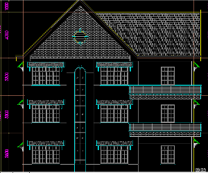 File cad biệt thự 3 tầng - Filethietke.vn