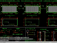 File CAD bố trí tấm chống chói trên cầu (BCT+điển hình+Khối lượng chi tiết)