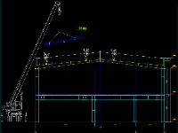 File cad BPTC nhà thép 2 tầng