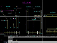 File cad BVTC cầu dầm thép liên hợp L=58,6m B=6,5m