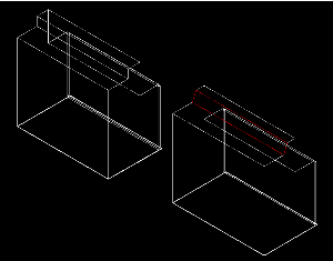 File cad Cách cắt vật thể 3d chi tiết