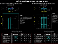 File CAD cấu tạo khe co dãn lớp BTXM(theo tiêu chuẩn mới)&mặt bằng phân tấm BTXM sân bay