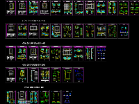 File cad chi tiết đầy đủ cấu tạo cửa nhôm Việt-Pháp