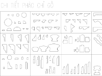 File cad,chi tiết,chi tiết phào chỉ,chi tiết cổ,cad chi tiết phào gỗ