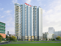 File CAD chung cư Marina Plaza Long Xuyên 22 tầng 28.2x55.9m