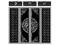 File cad cổng 4 cánh phúc lộc thọ