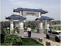 File cad cổng chào làng văn hóa Thanh Lương