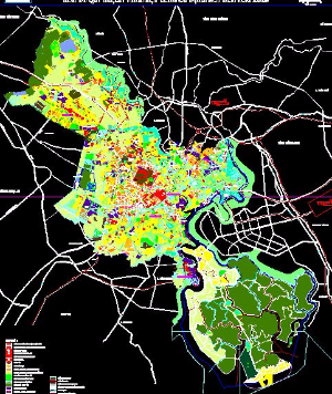 File cad định hướng quy hoạch TP.HCM đến năm 2020