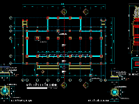 FILE CAD ĐÌNH THẦN 2 MÁI - 5 GIAN 2 CHÁI