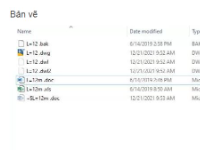 File cad đồ án BTCT – Dầm T L=12m N01 Full TM, BV, Excel