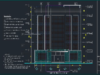 File cad Đồ án tòa nhà văn phòng 6 tầng 15.4x17.8m