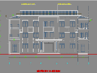 File CAD, EXCEL Hiện trạng, cải tạo Trụ sở Ủy ban nhân dân 2 tầng